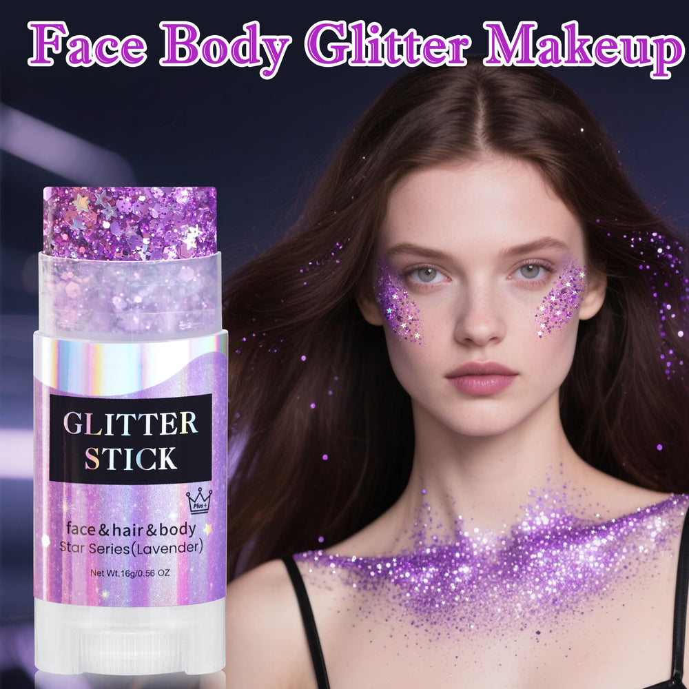 MEICOLY festival glitter stick offers bold look for raves and parties.