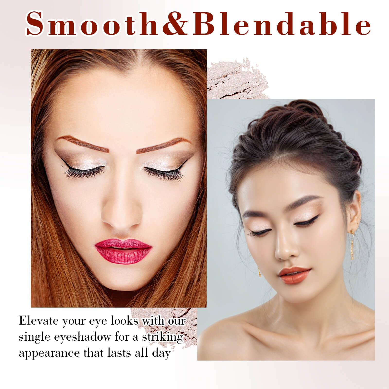MEICOLY long-wearing eyeshadow formula stays vibrant through daily activities.