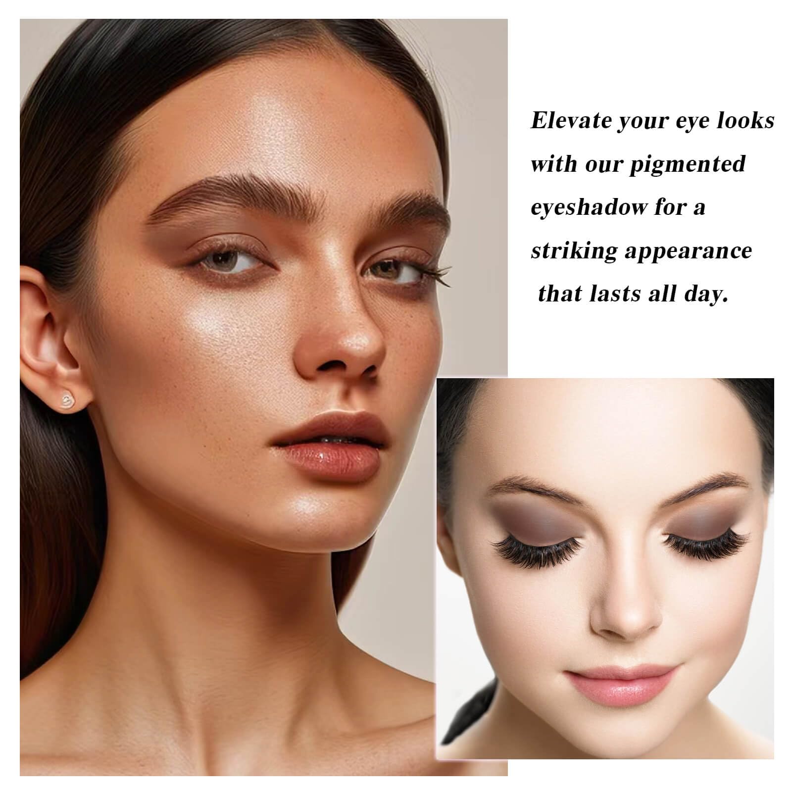 MEICOLY matte eyeshadow with soft application pad for easy blending