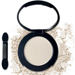 MEICOLY Off White single eyeshadow with mirror for on-the-go application.