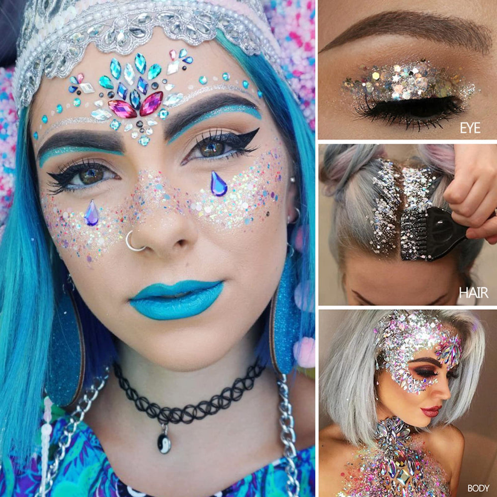 MEICOLY packaging highlights easy storage for a ready to party glitter kit.