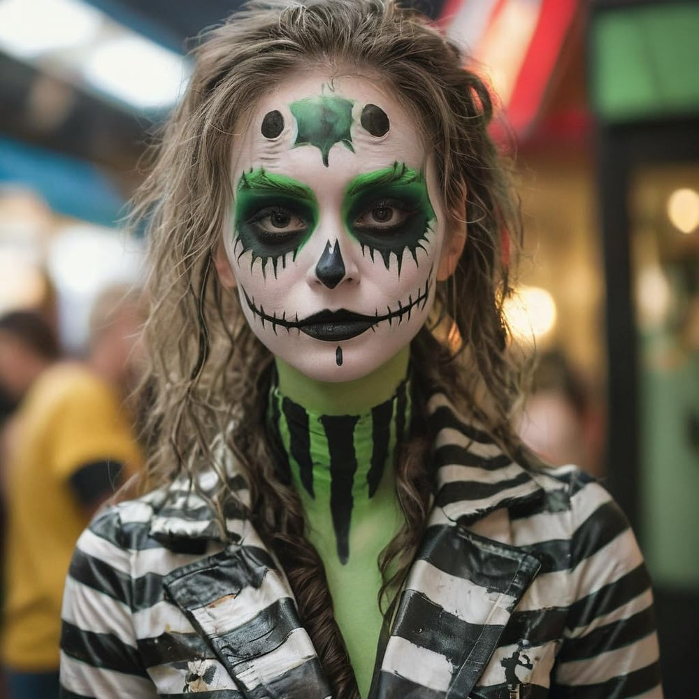 MEICOLY setting powder for face paint to reduce smudge.