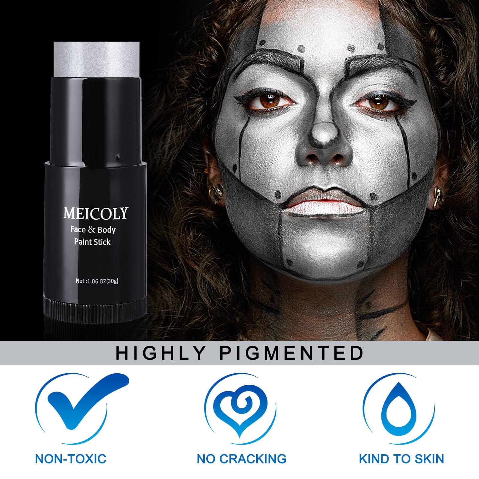 MEICOLY safe ingredients include vegan, paraben-free, gluten-free formula