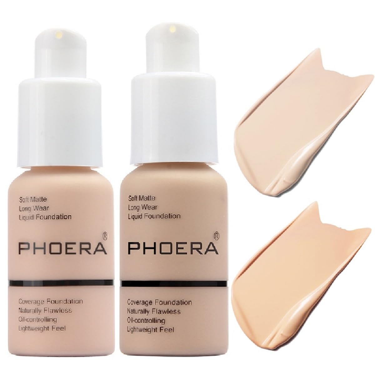 Meifen Foundation 101 porcelain bottle showing full-coverage, natural look