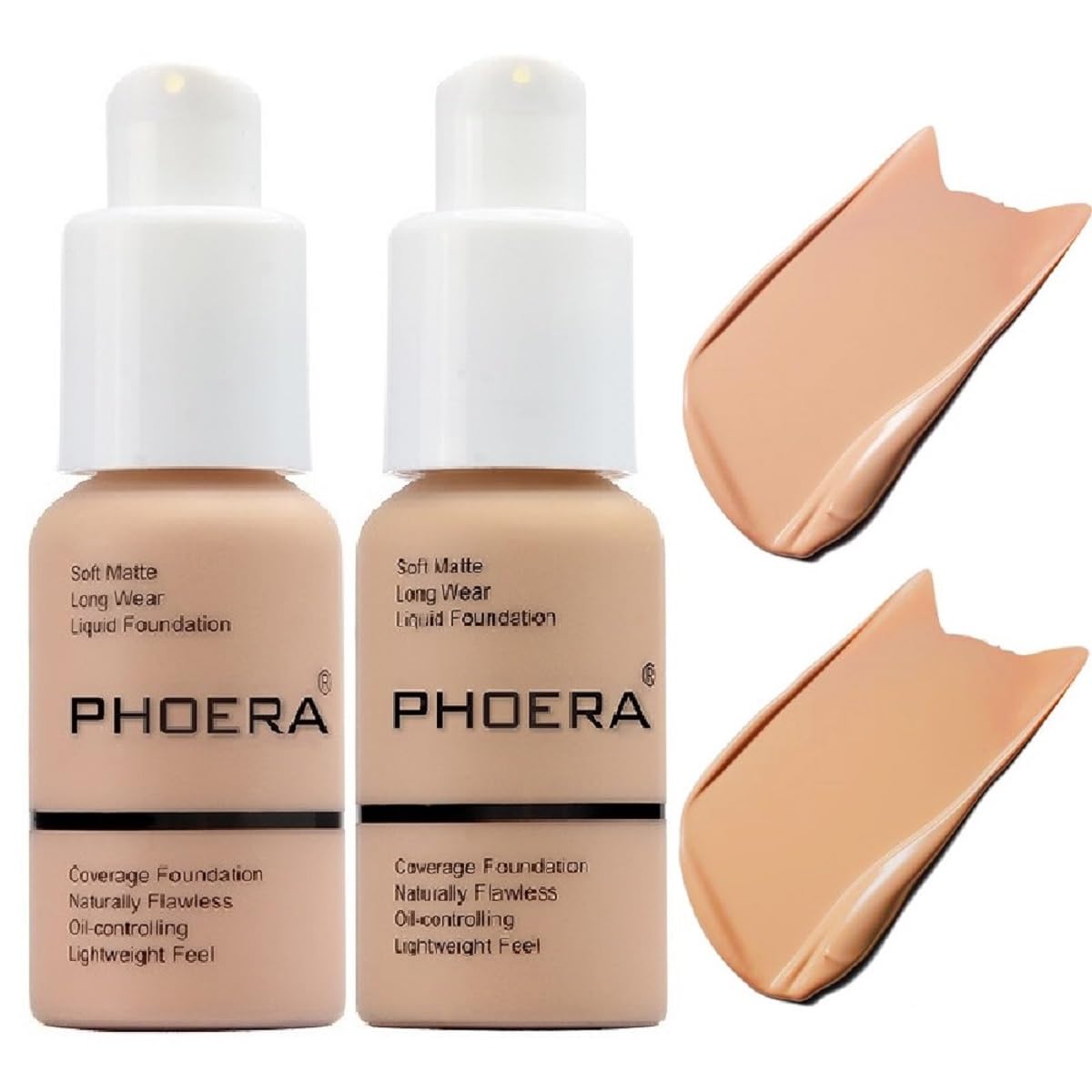 Meifen Foundation 103 Warm Peach bottle close-up for smooth, natural finish