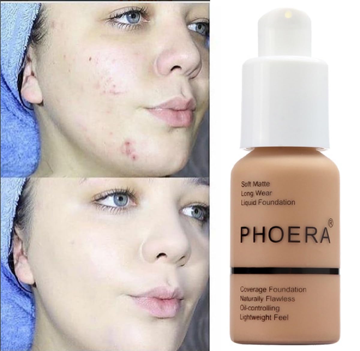 Meifen PHOERA Foundation packaging designed for compact, on-the-go use.