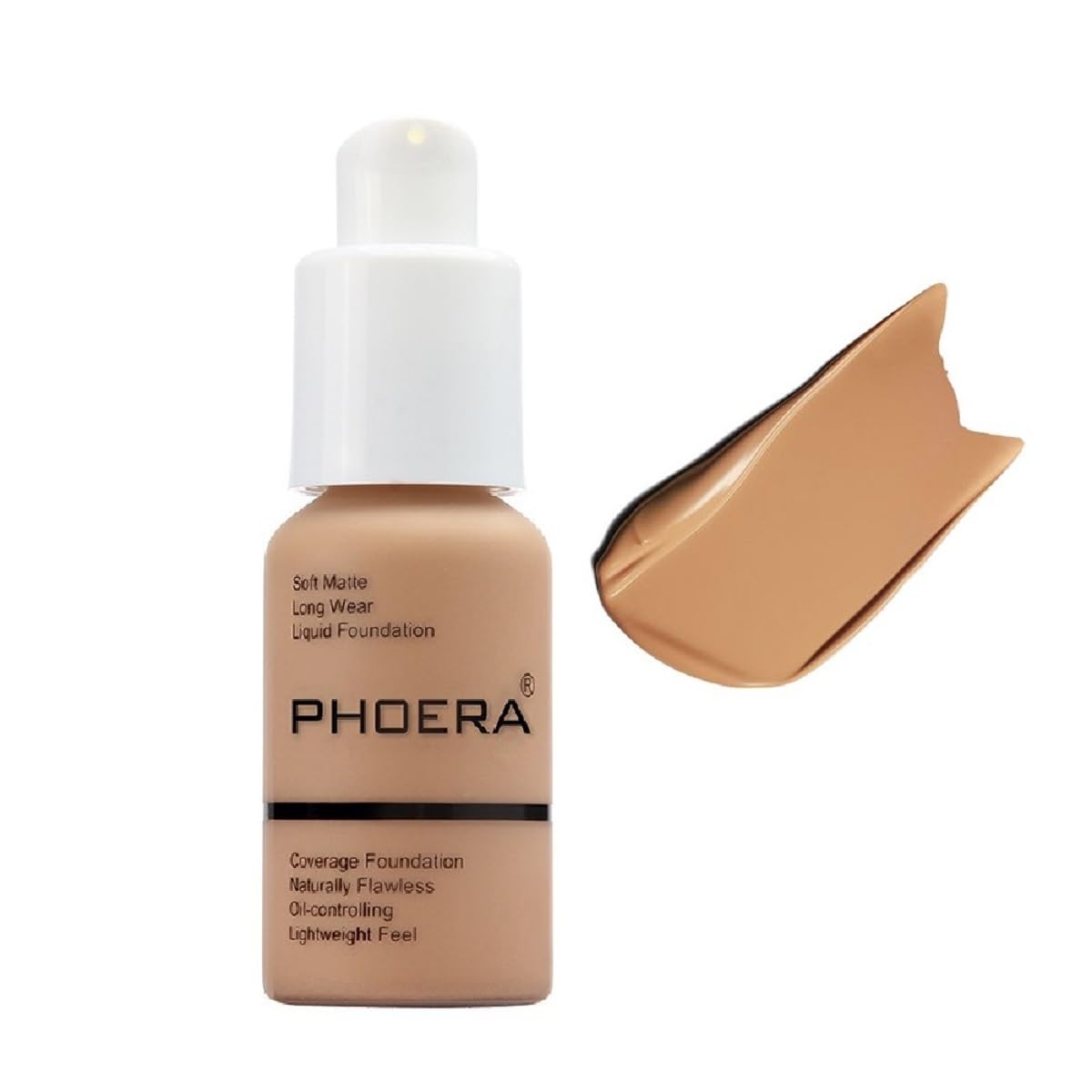 Meifen PHOERA Foundation Sand cap close-up for precise shade matching