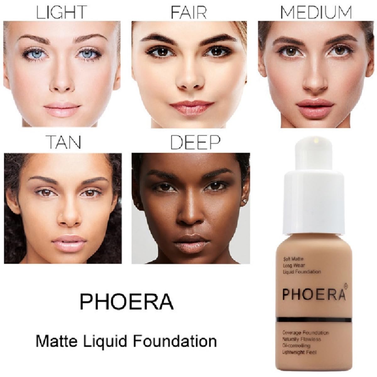 Two-pack Meifen PHOERA Foundation set for convenient all-day wear