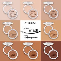 Meifen PHOERA Matte Face Powder applied on skin for flawless coverage and oil control.