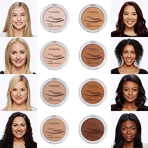 Meifen PHOERA Matte Face Powder texture close-up reveals a smooth, blendable finish.
