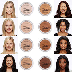 Meifen PHOERA Matte Face Powder texture close-up reveals a smooth, blendable finish.
