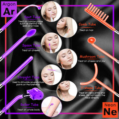 Meifuly high frequency wand seven tube set offers versatile skin and scalp options