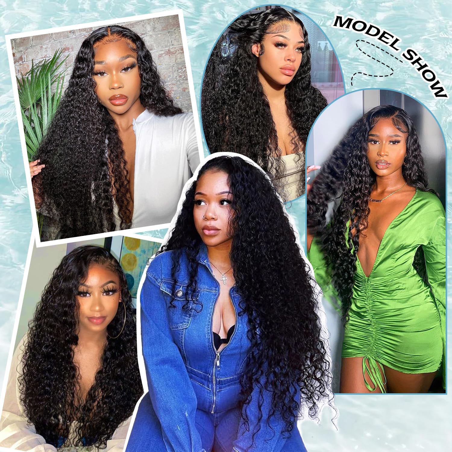 Meiguiyu wet and wavy hair bundles offer easy styling and natural look.