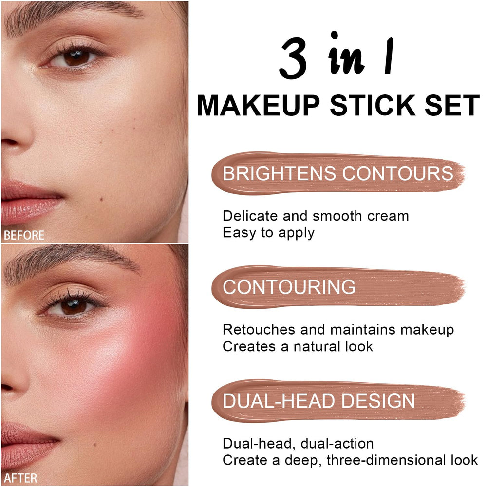 Meilury contour stick with light texture for easy blending and comfortable application.