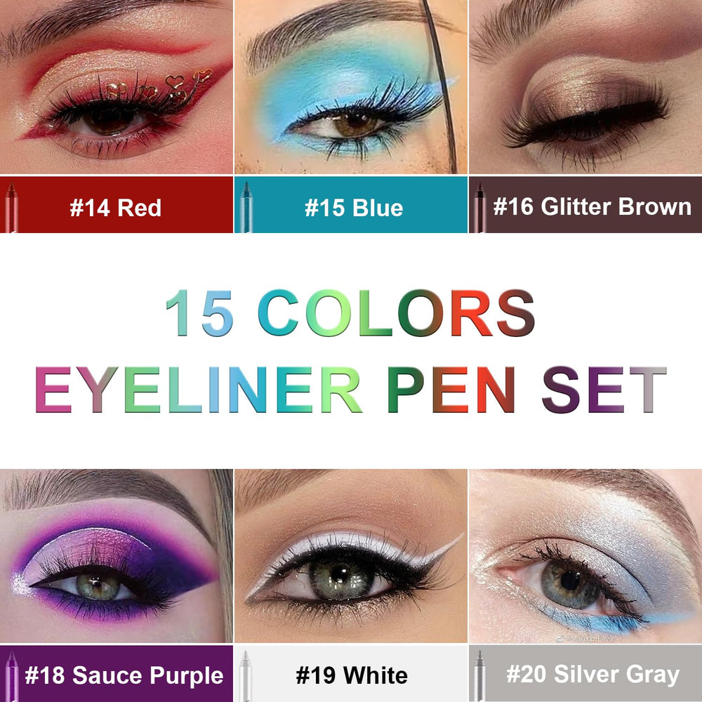Meilury eyeliner pen on the eye shows versatile use as liner and light shadow