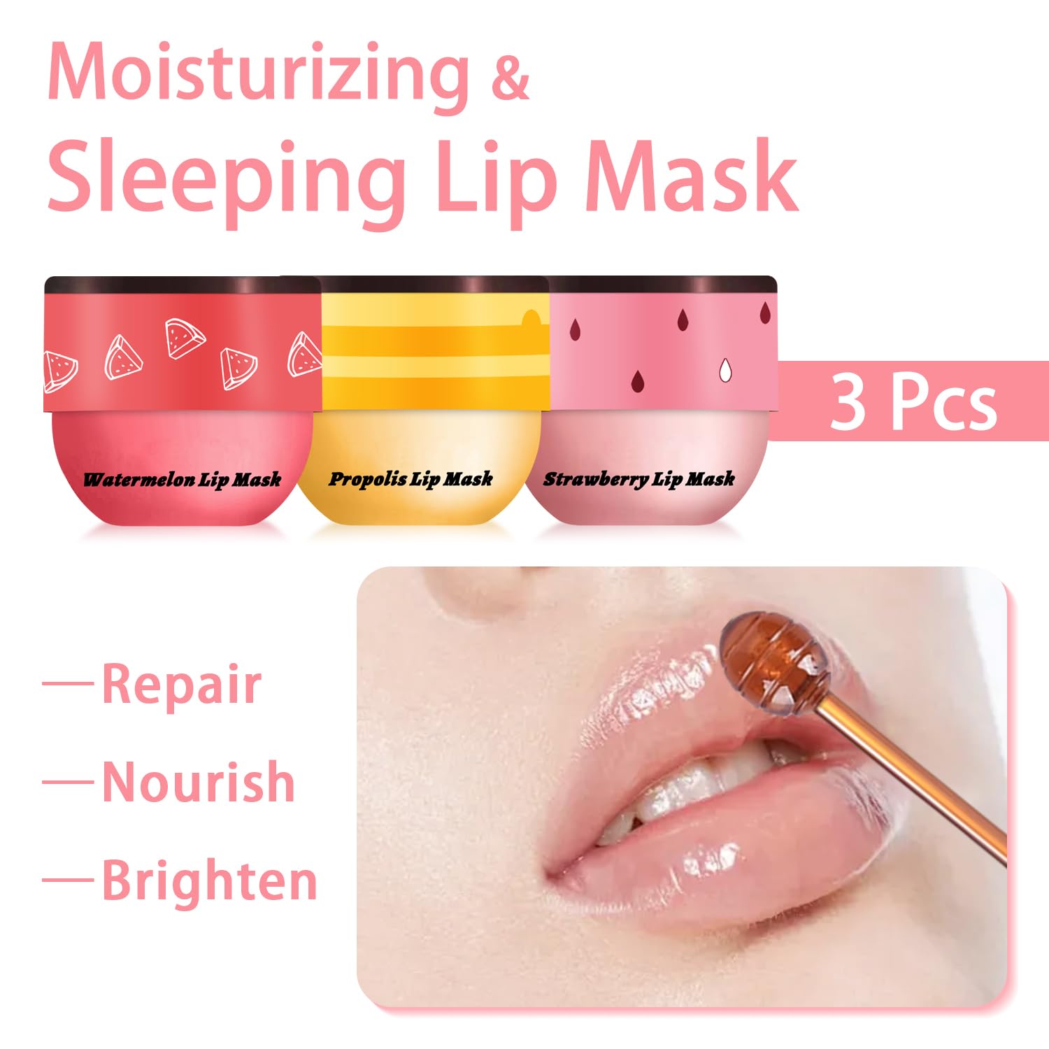 Meilury moisturizing lip care formula with hyaluronic acid and glycerol