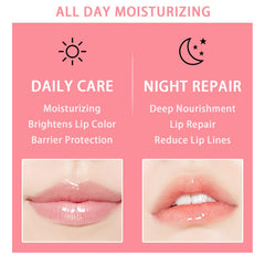 Meilury overnight lip mask applied before bed for morning softness