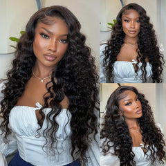 MEIMEI 28-inch loose wave HD lace front wig with 13x6 parting and volume