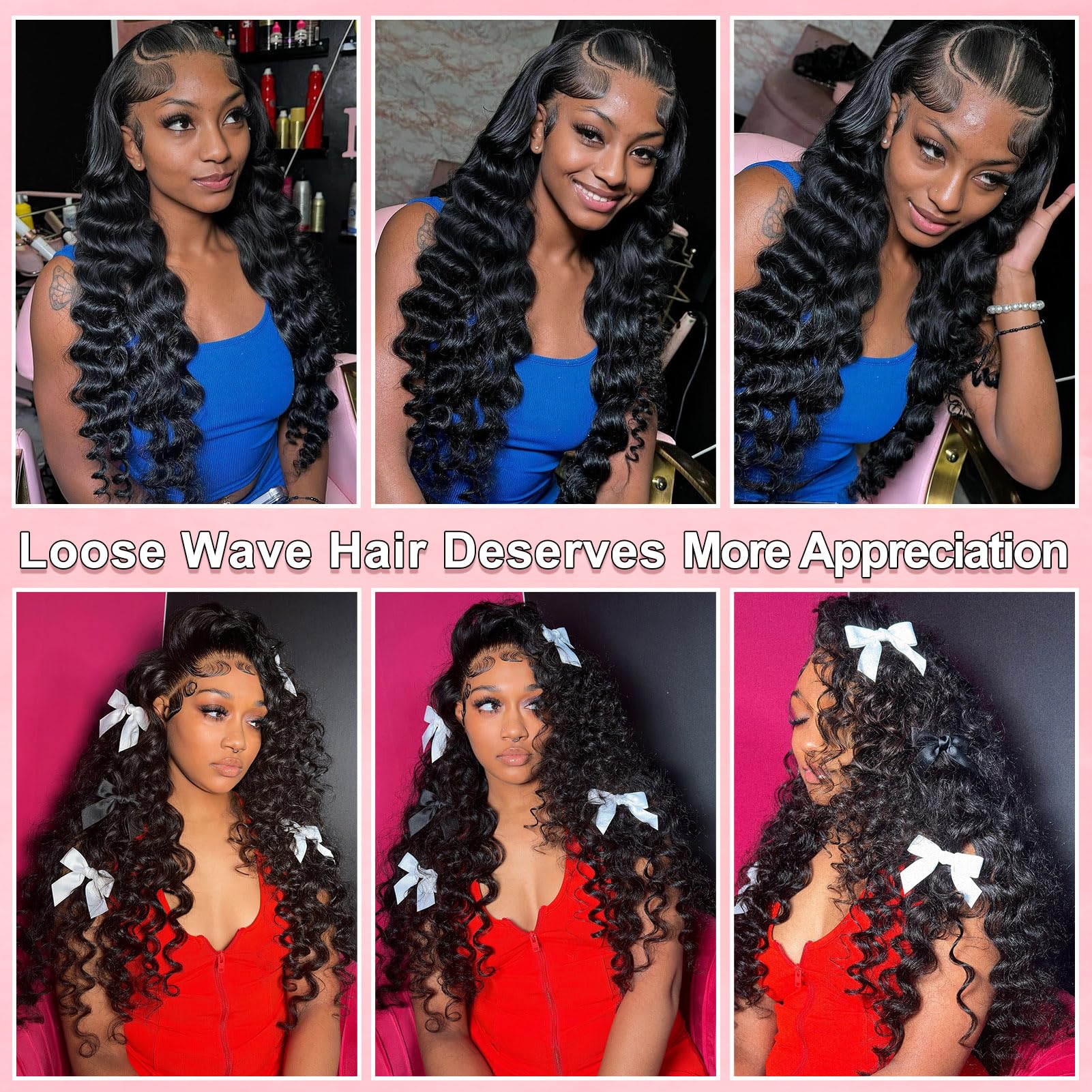 MEIMEI versatile parting options middle or side for personal style