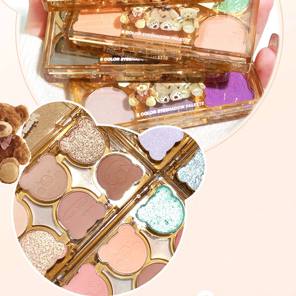 MeiPlumLai cute bear packaging makes a charming gift for makeup lovers.