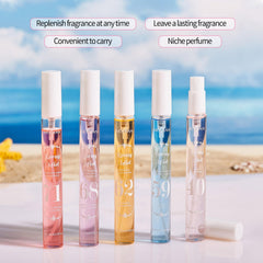Travel-size MeiPlumLai fragrance mist for on-the-go touch-ups