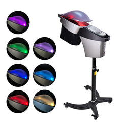 MEIZHOUHU Hair Steamer front view showing compact salon-ready design for efficient sessions