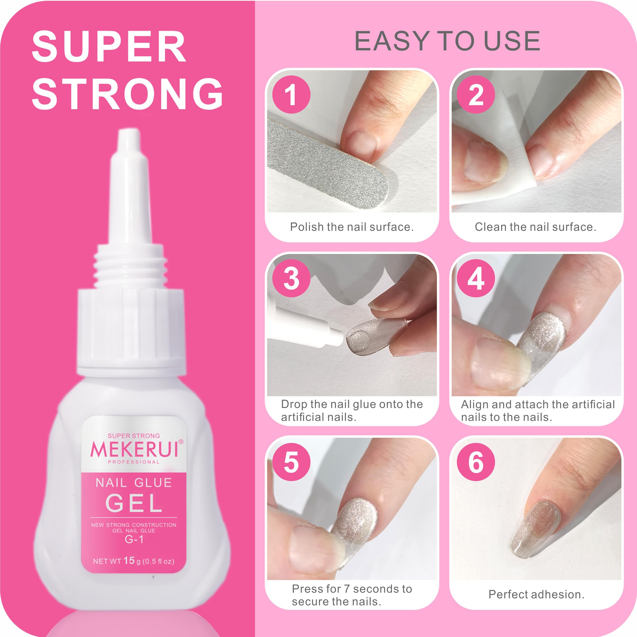 Hands demonstrating quick-dry application without UV light.