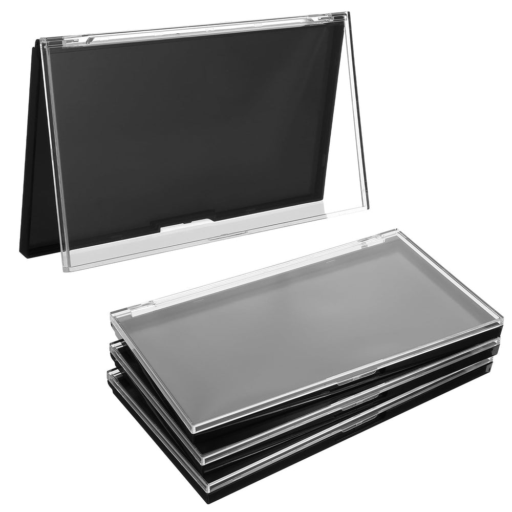 Mekueeex magnetic makeup palette with clear top for quick shade visibility.