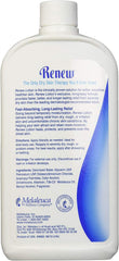 Melaleuca Renew bottle back label highlighting gentle, non-greasy hydration