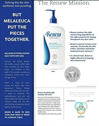 Melaleuca Renew cream texture swirl illustrating rich, fast-absorbing moisture