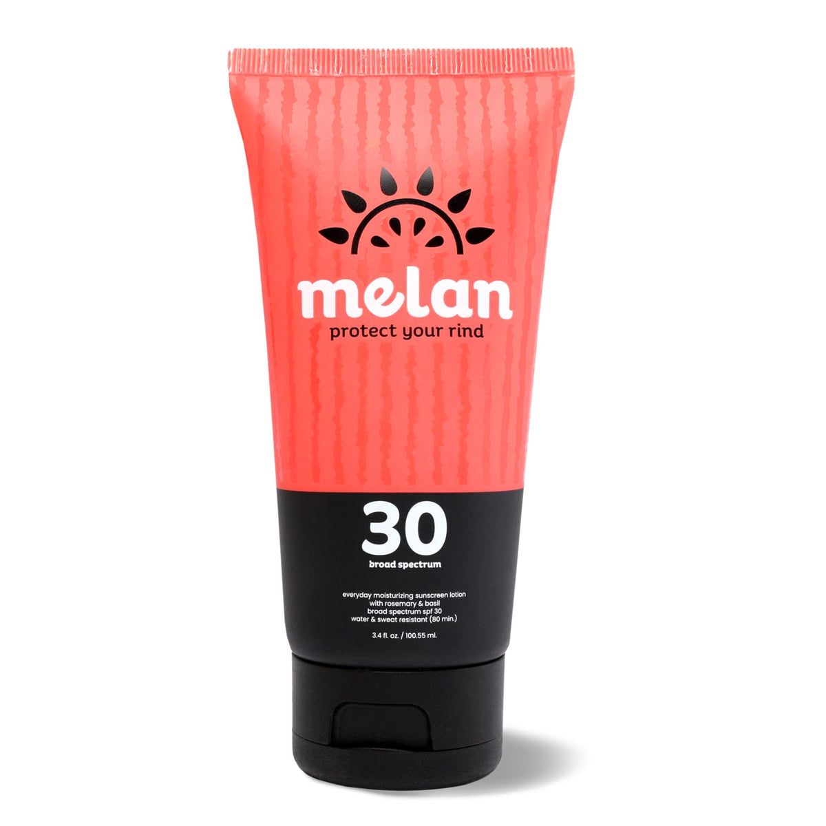 Melan Everyday SPF 30 bottle front view offering broad spectrum protection for daily activities
