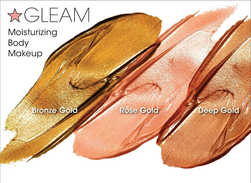 Melanie Mills Hollywood Gleam on the Go Deep Gold bottle delivers rich, tropical glow