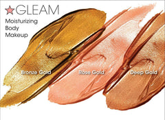 Melanie Mills Hollywood Gleam on the Go Deep Gold bottle delivers rich, tropical glow