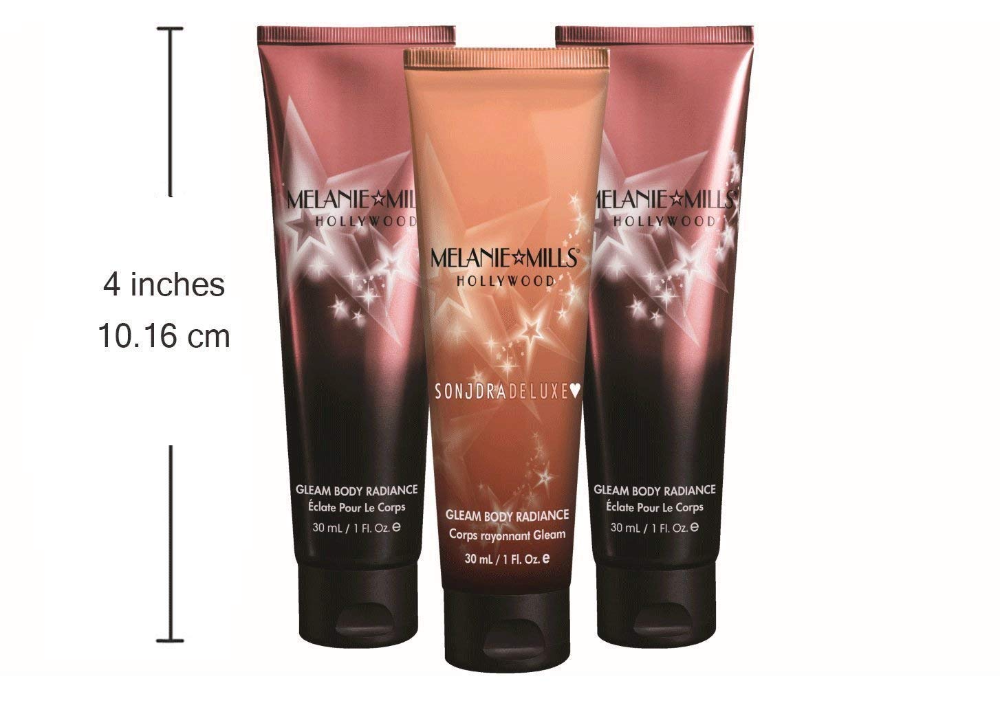 Melanie Mills Hollywood Gleam on the Go night glow shows lasting warmth