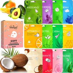 Meleell silk mask with kale and vitamin C for brightening and hydration