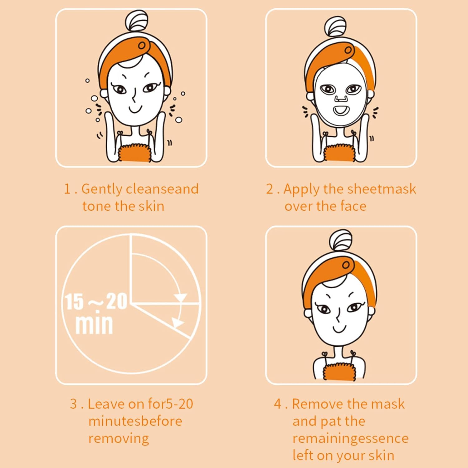 Meleell vitamin-c-brighten face-mask promotes fresh, luminous skin.