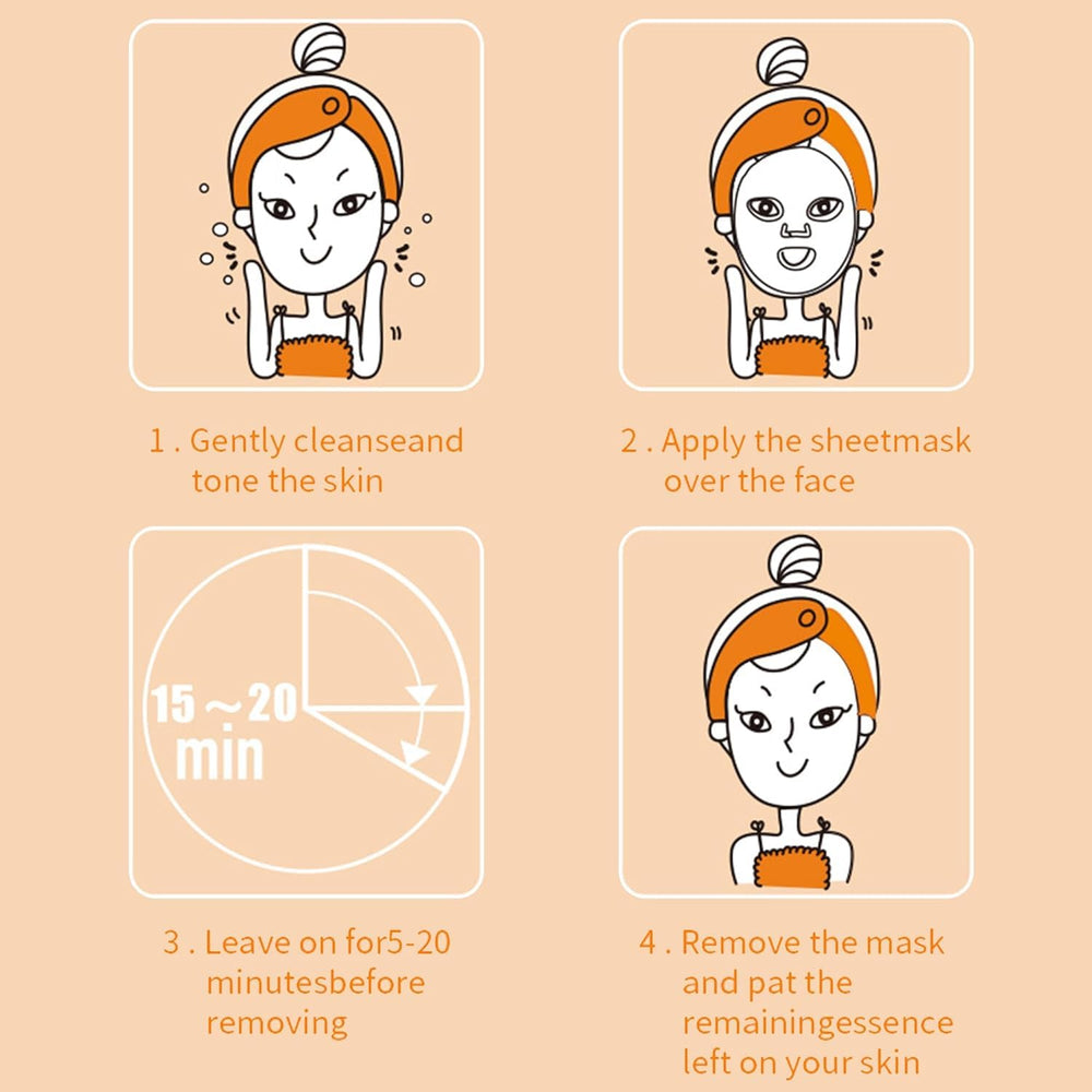 Meleell orange scent mask pack brightening mood