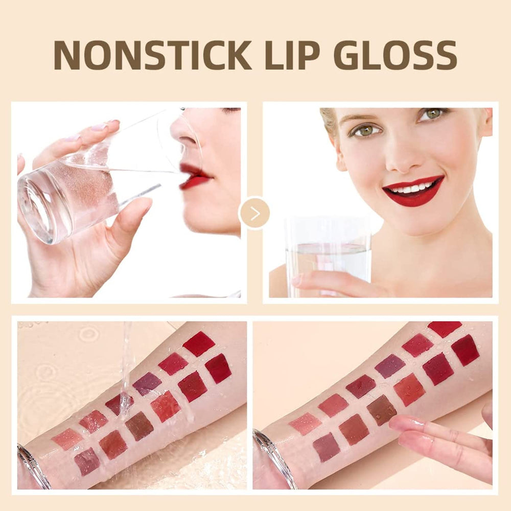 Melemando shade range on model demonstrates varied nude and pink tones.