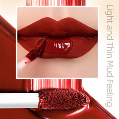 Melemando lipstick dries to velvet matte finish with long-lasting color.