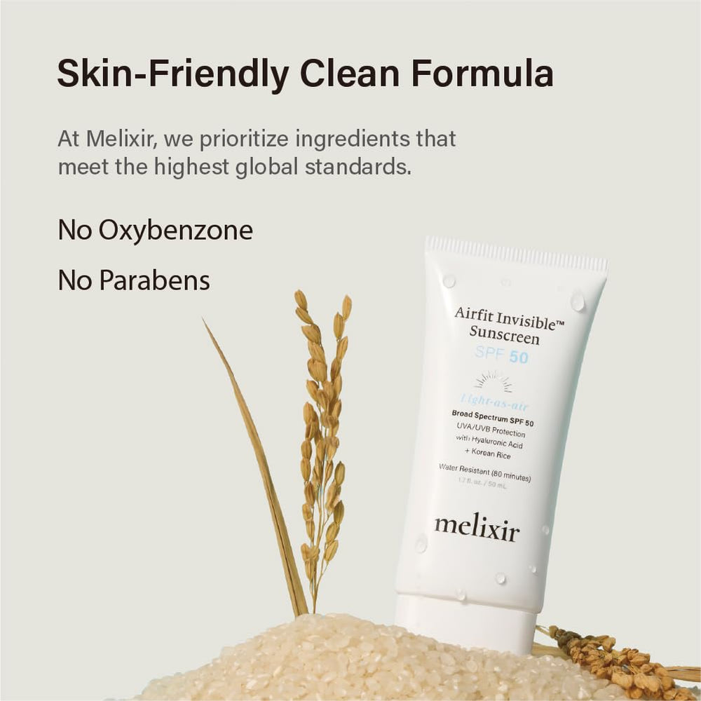 Melixir Airfit Invisible Sunscreen vegan, cruelty-free, B Corp certified