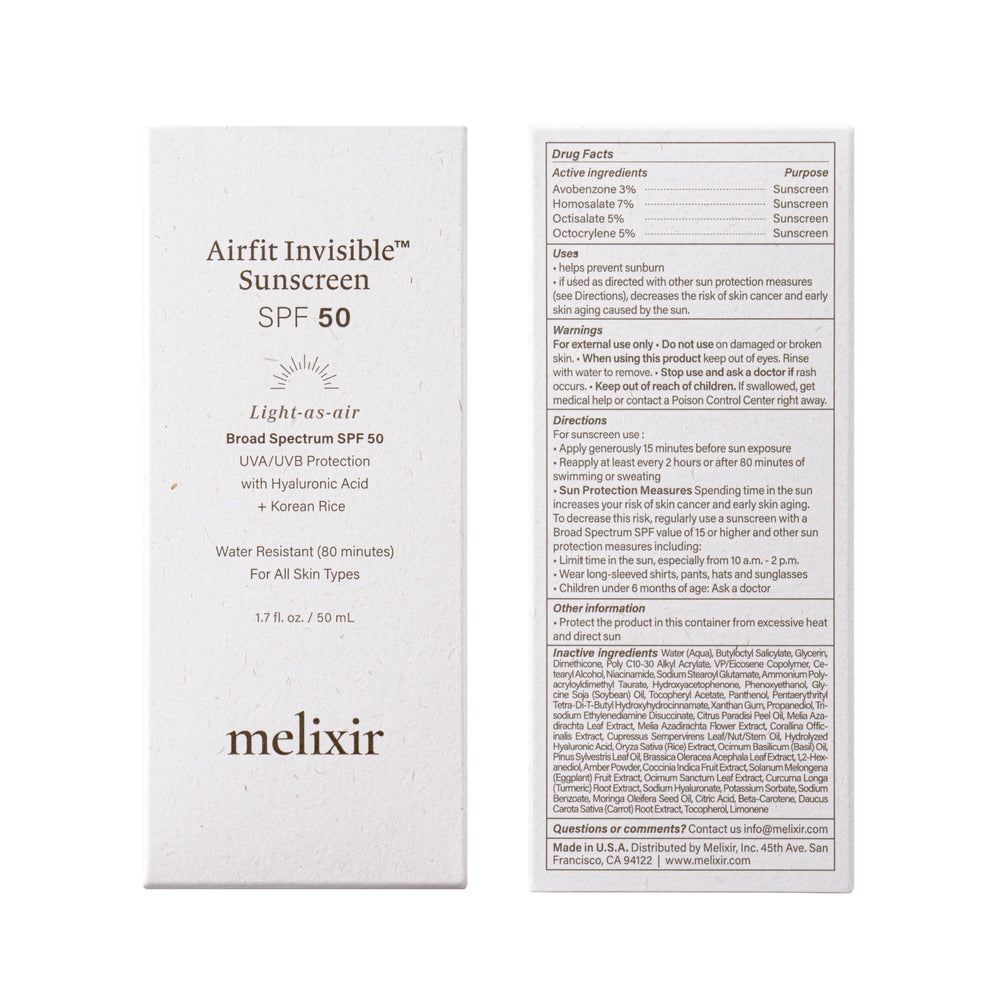 Melixir Airfit Invisible Sunscreen outdoor use demonstrates protection during activity