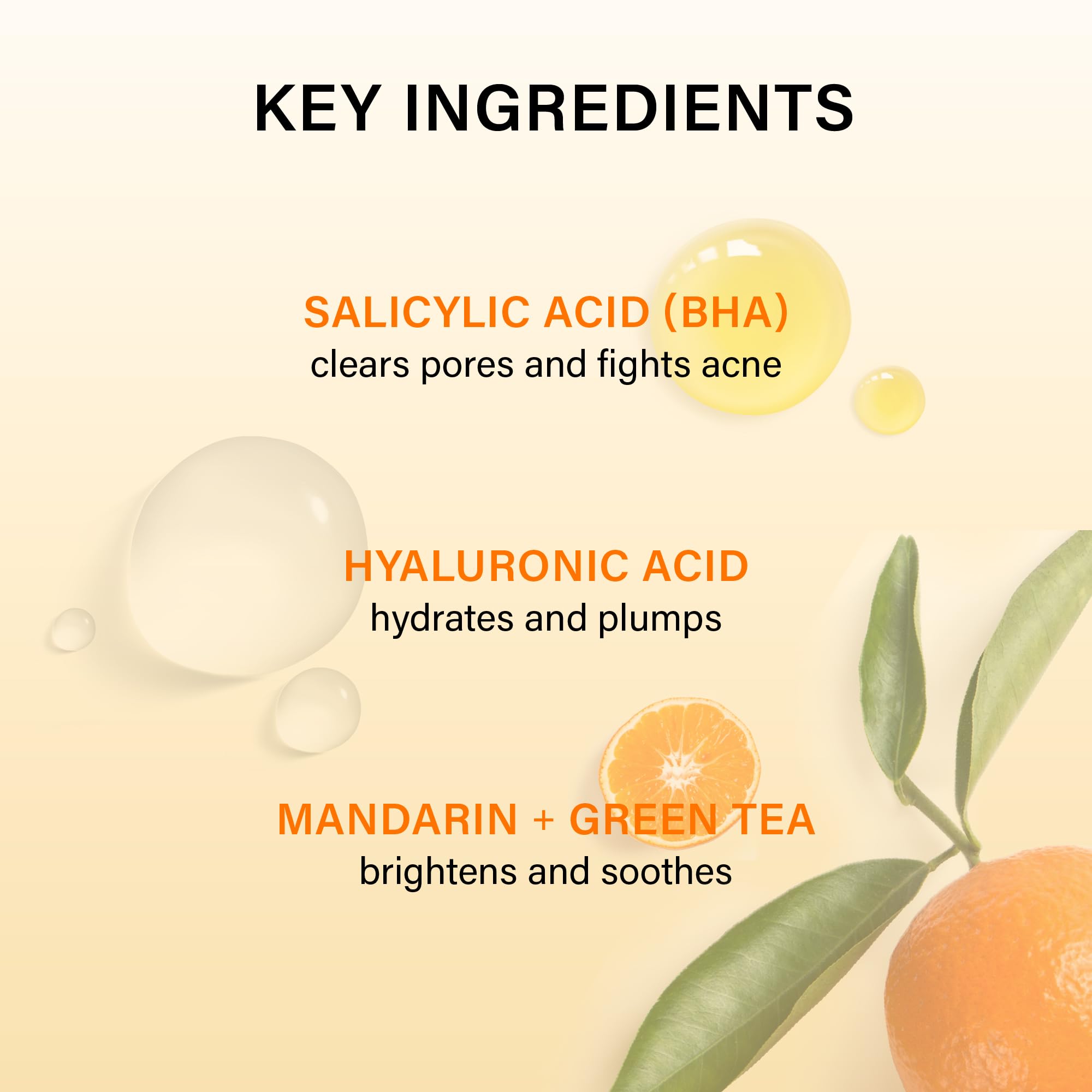 Melixir Mandarin scent enhances your morning skincare ritual.