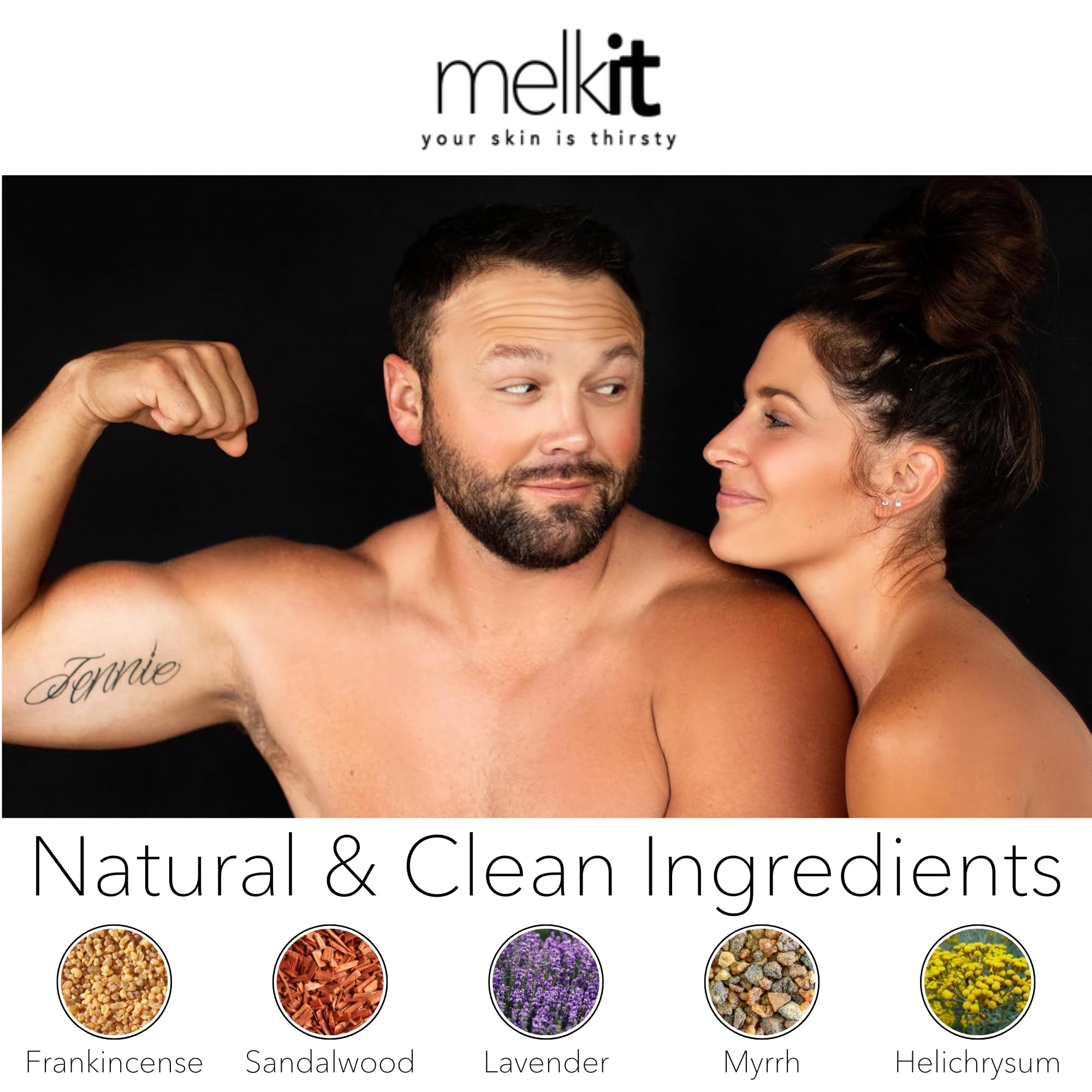Melkit Bodymelk cream after sun quench ideal for calm skin.
