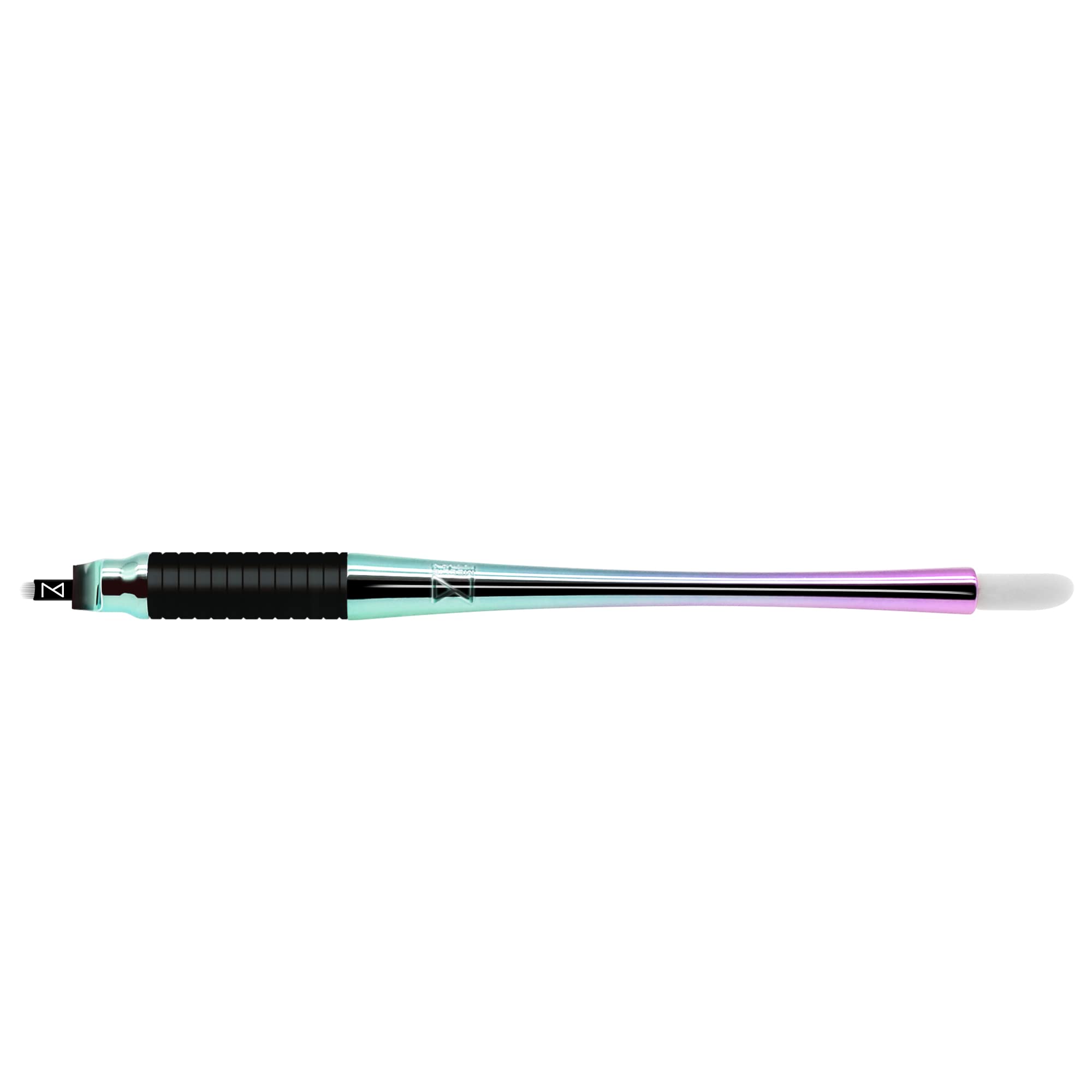 Mellie's Signature Microblading Eyebrow Pen with built-in pigment sponge for masking and pigment management.