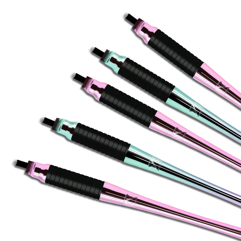 Mellie's Signature Microblading Eyebrow Pen U18 nano blade for fine hair-stroke precision on real skin.