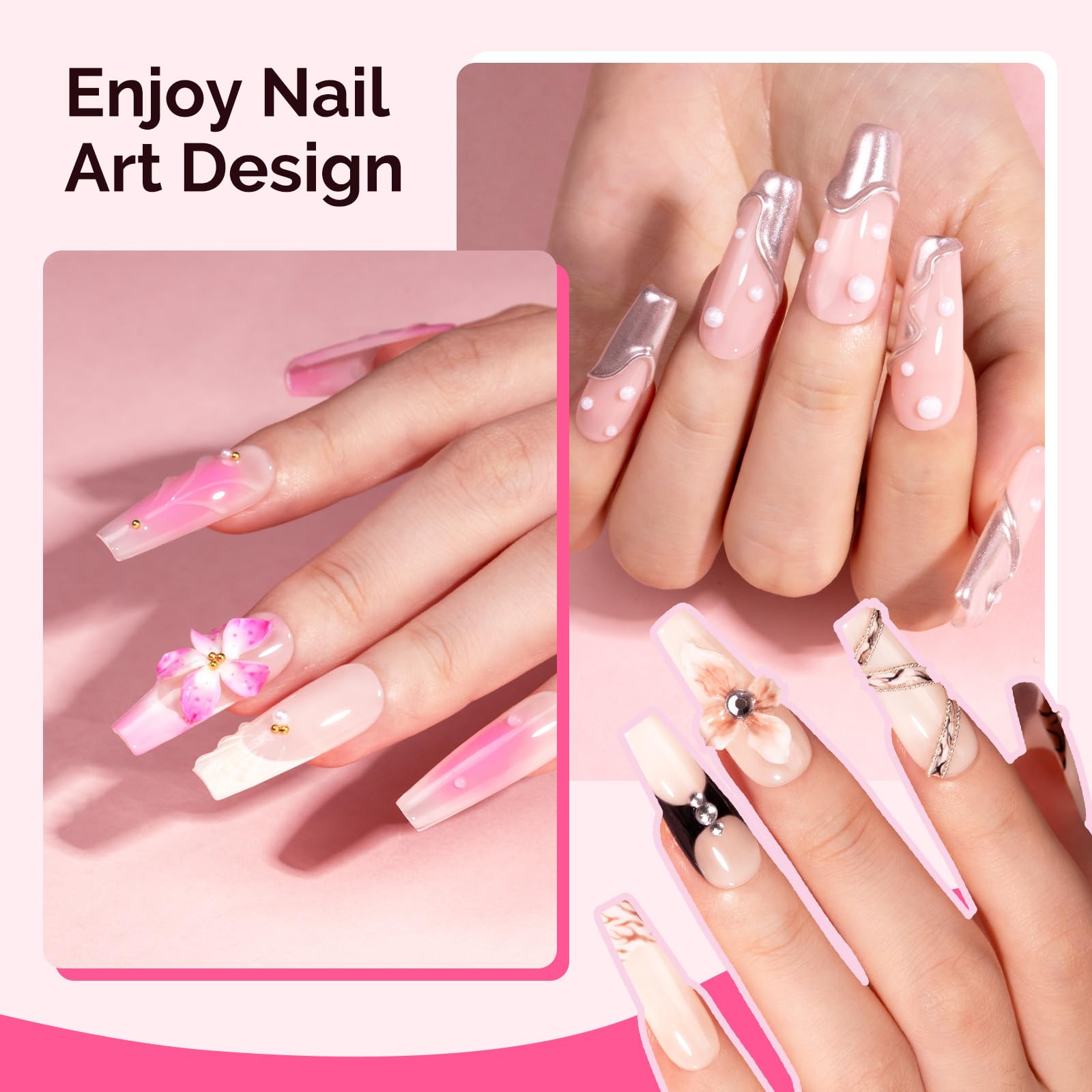 MelodySusie 36 nail forms help sculpt precise custom-length extensions