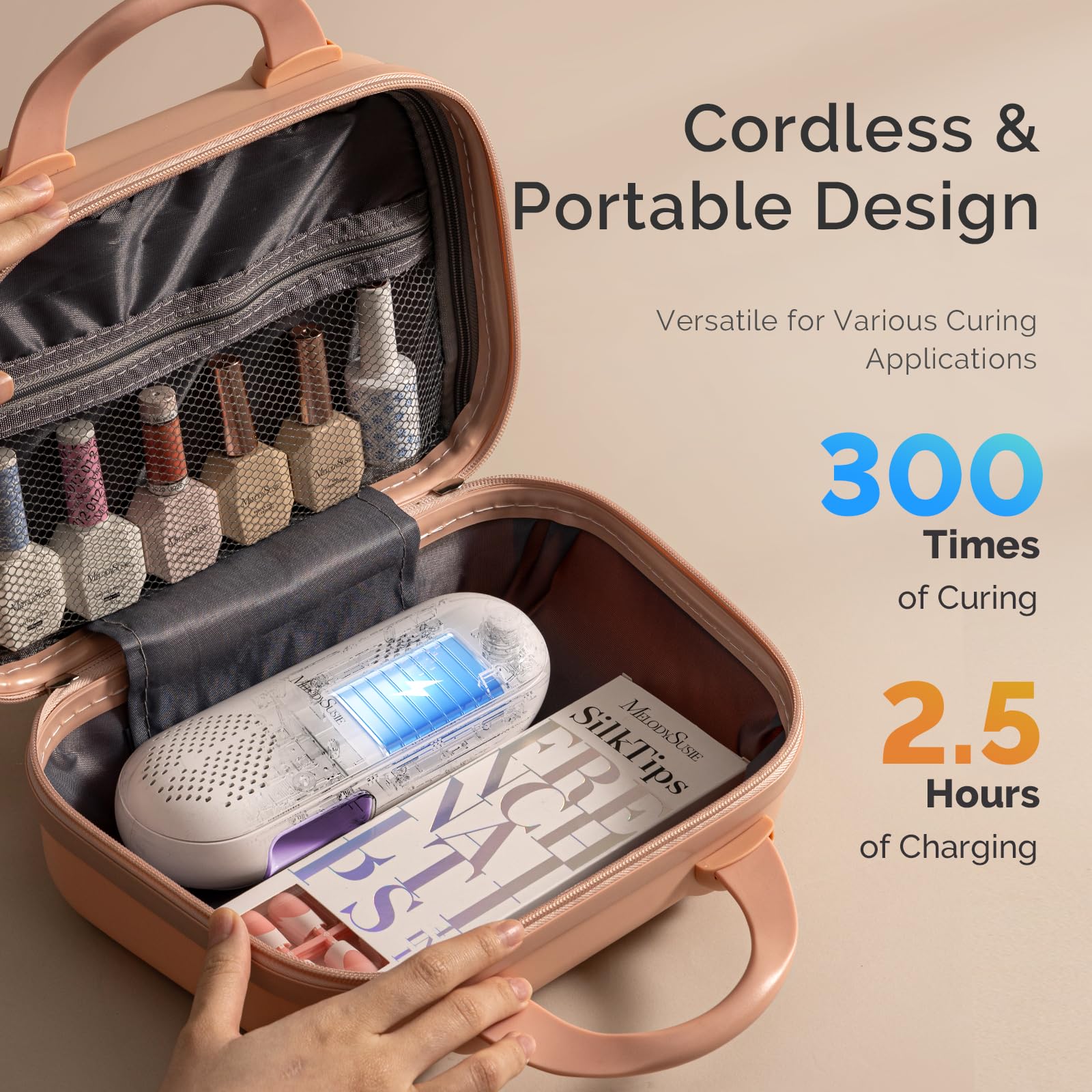MelodySusie 7800mAh built in battery supports long sessions away from outlets