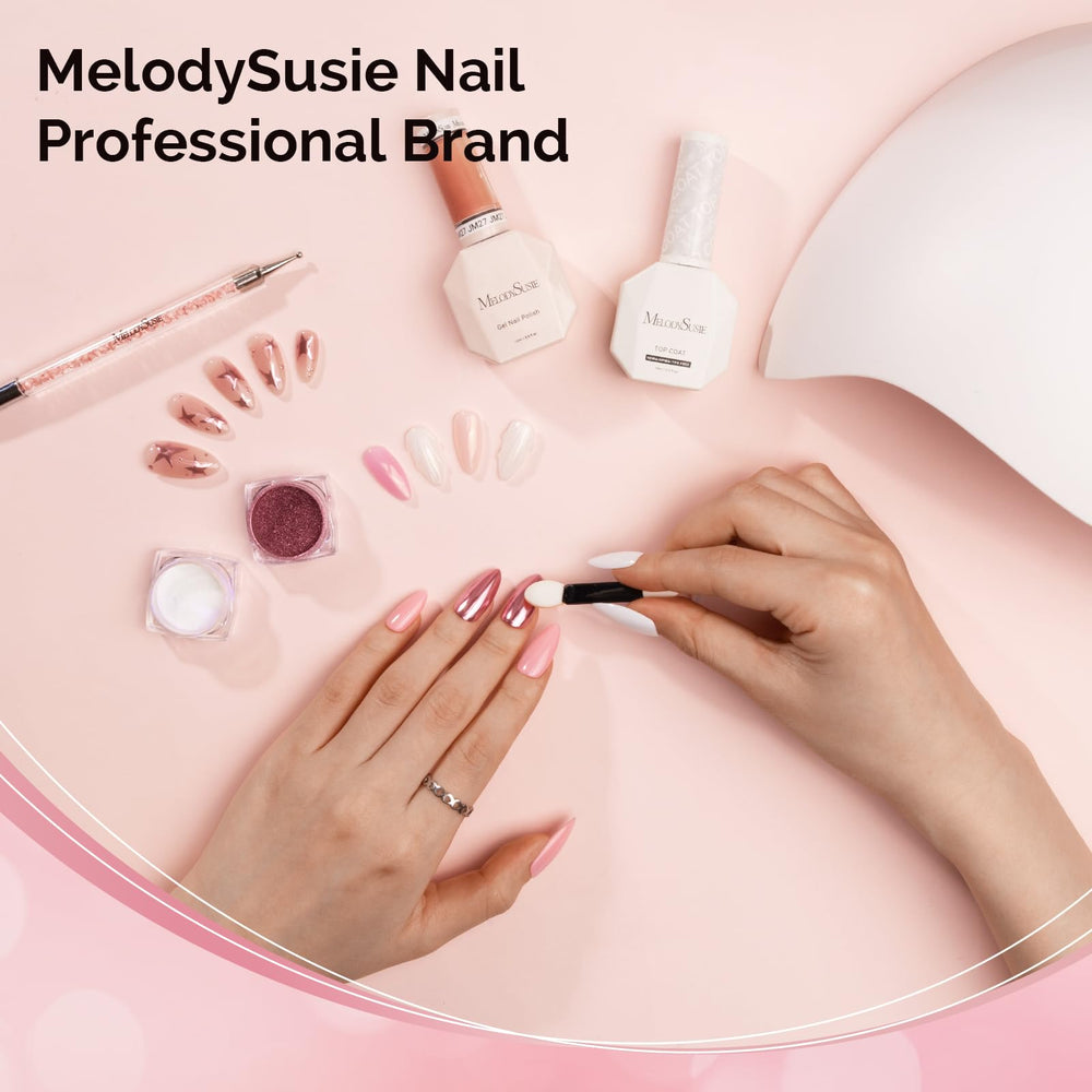 MelodySusie red chrome powder for a statement chrome manicure