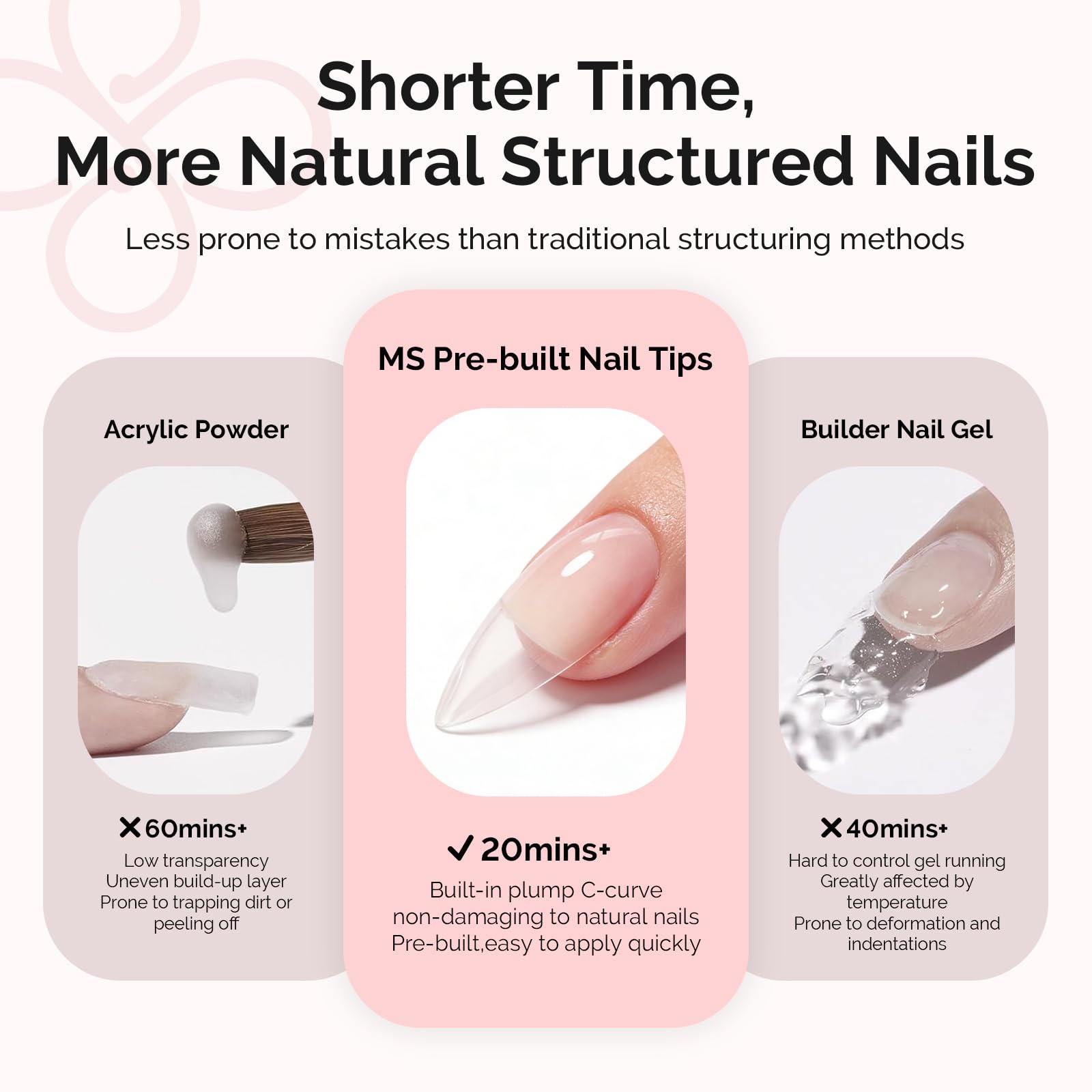 MelodySusie apex-design tips with thicker front edge for durability