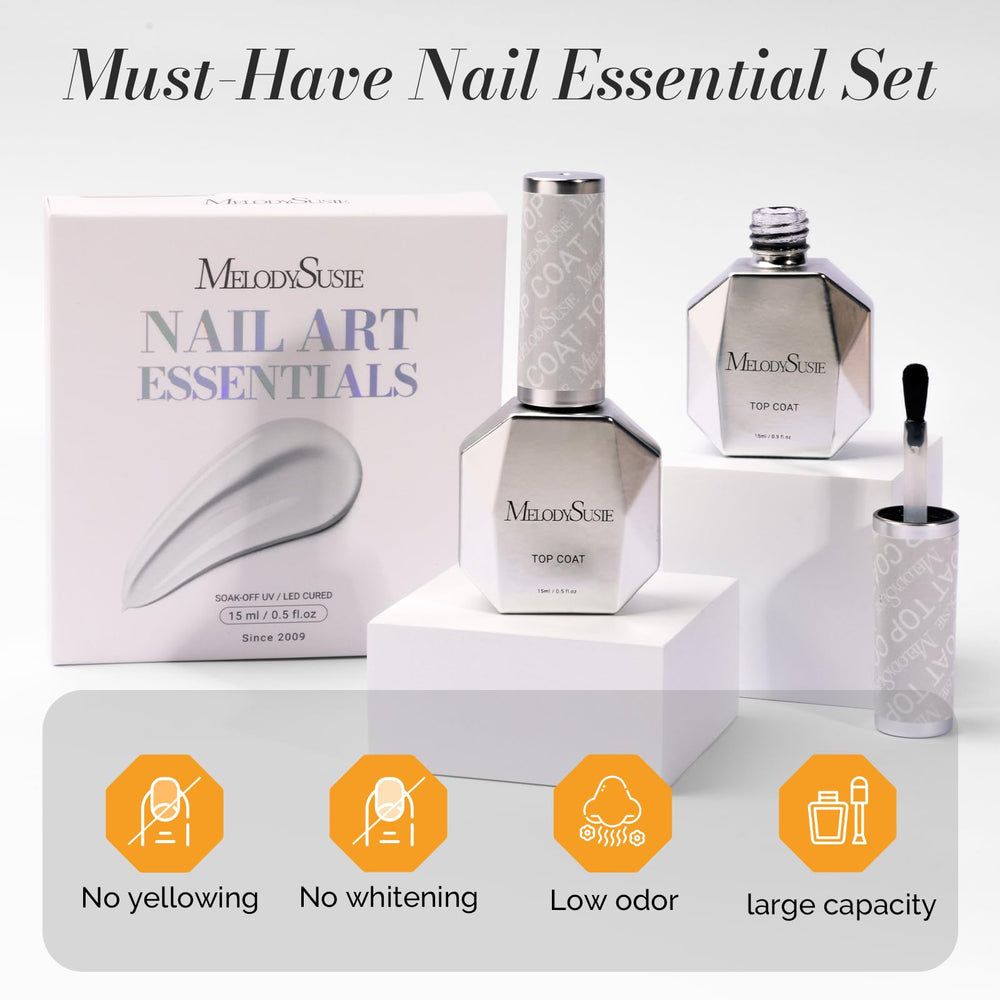 Beginner-friendly MelodySusie top coat for DIY nail designs